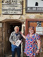 Bishop Elaine at the Mellieha wartime shelters in Malta. Elaine is presenting her book about Glorious, Ardent & Acasta to the custodian of the shelter. Bishop Elaine at the Mellieha wartime shelters in Malta. Elaine is presenting her book about Glorious, Ardent & Acasta to the custodian of the shelter