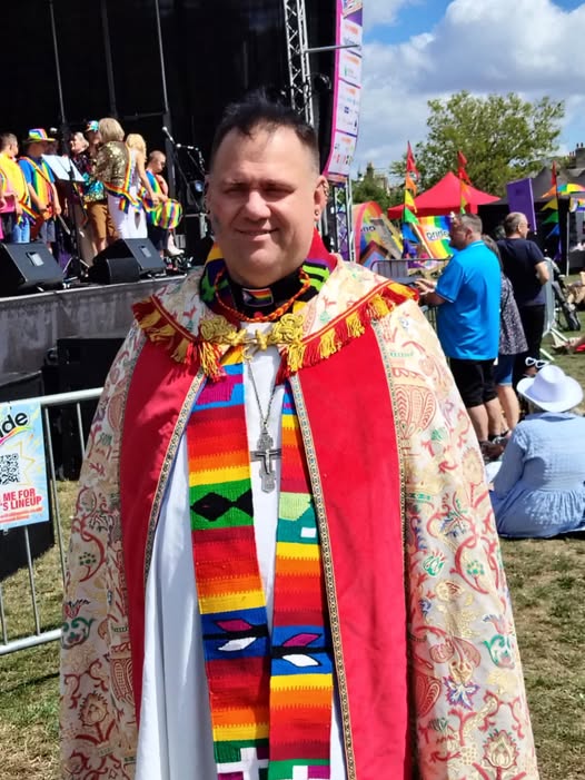 Msgr Mark Paris-Haines at Swindon Gay Pride 2025 Msgr Mark Paris-Haines at Swindon Gay Pride 2025