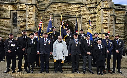 Fr Rob Fletcher, OCAC Military Padre, at Radcliffe Royal British Legion service Fr Rob Fletcher, OCAC Military Padre, at Radcliffe Royal British Legion service