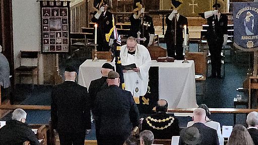 Fr Rob Fletcher, OCAC Military Padre, presides at Radcliffe Royal British Legion service Fr Rob Fletcher, OCAC Military Padre, presides at Radcliffe Royal British Legion service